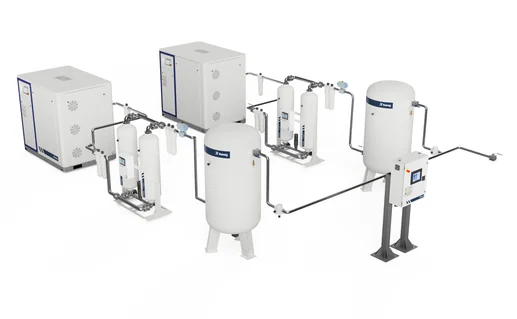 O-GEN oxygen generator components installed in a room