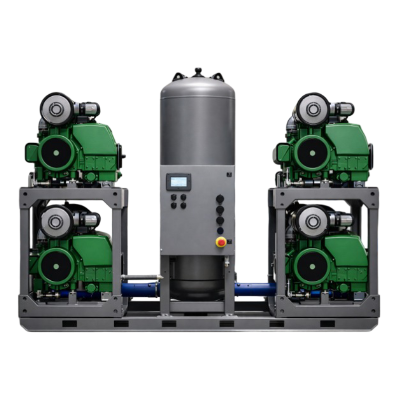 Quadroplex Lubricated Rotary Vane Medical Vacuum