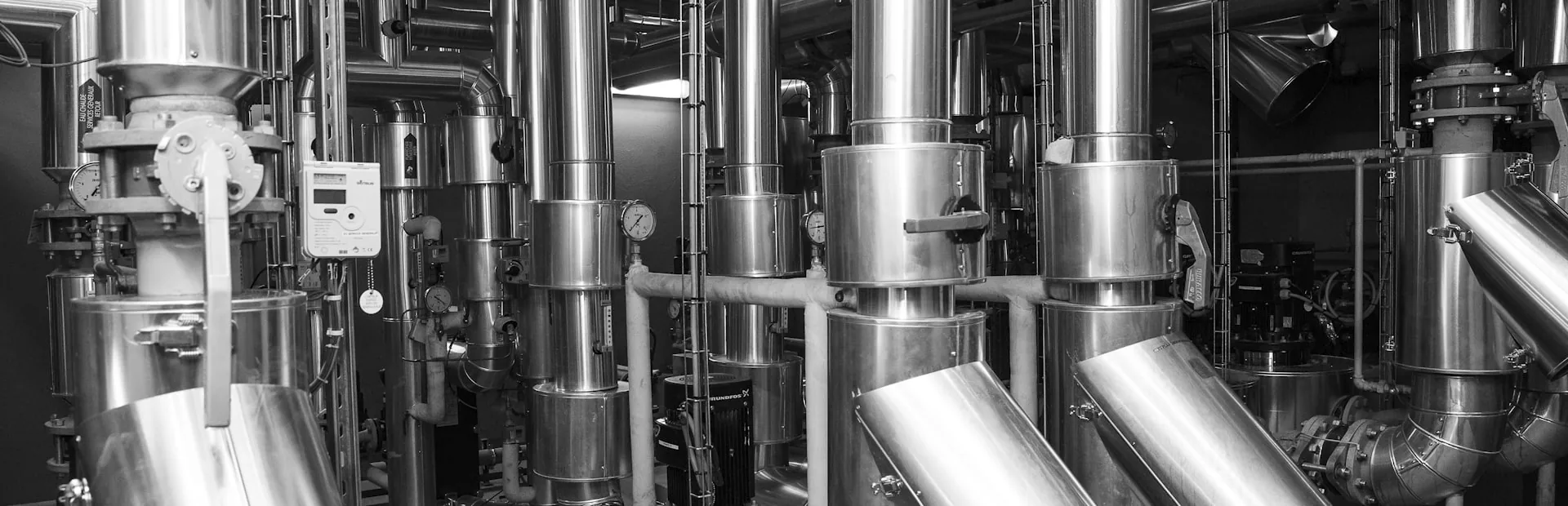 overhead fire protection pipework