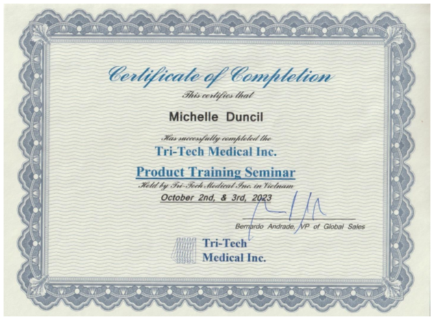 1st Tri-Tech University — Southeast Asia Edition certificate